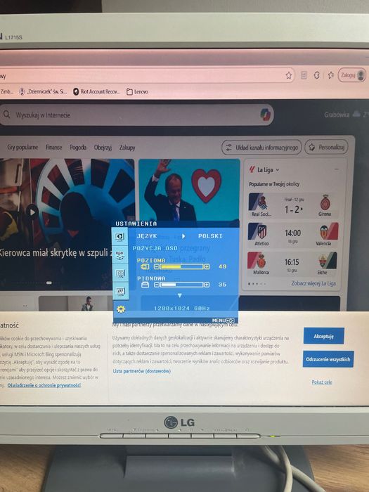 Monitor LG flatron L1715S
