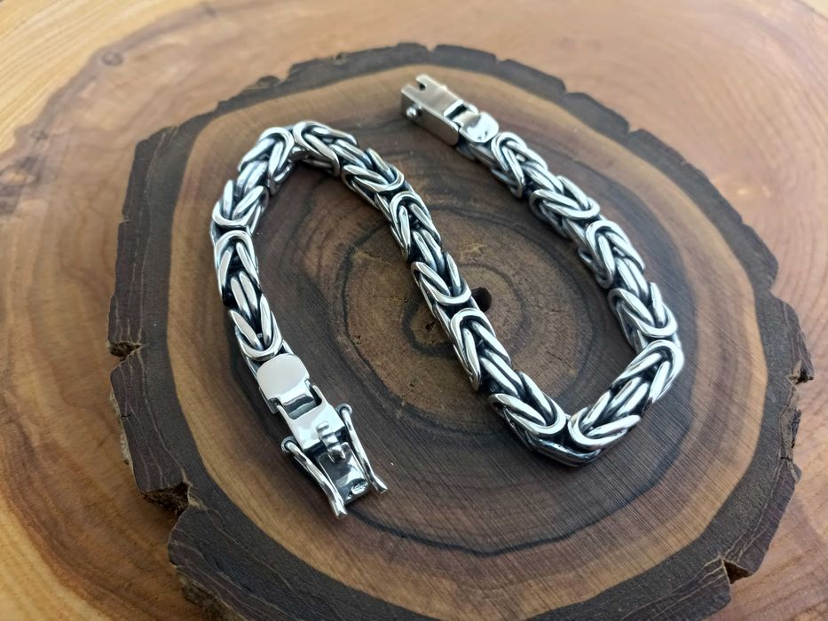 Мужской Серебряный браслет Византия (Королевский). Срібний Візантія