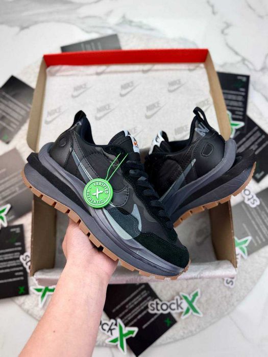 !SALE! Nike VaporWaffle x Sacai Black/Grey 36 37 38 39 40 41 42 43 44 45 найк сакай