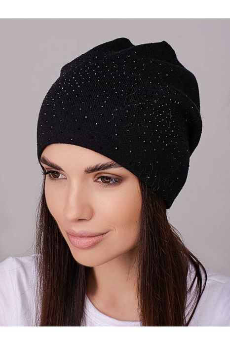 Женская модная шапка со стразами. Разные цвета!!!