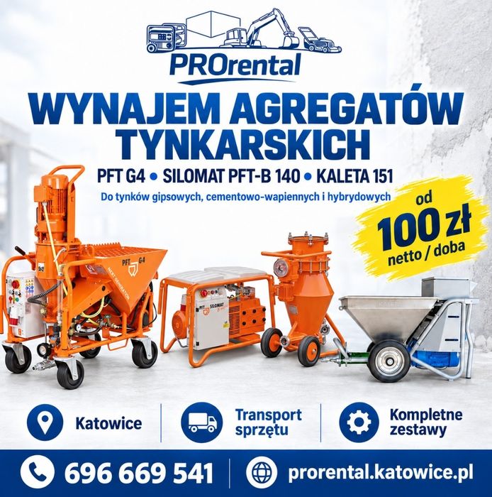 Agregat tynkarski silomat Wynajem