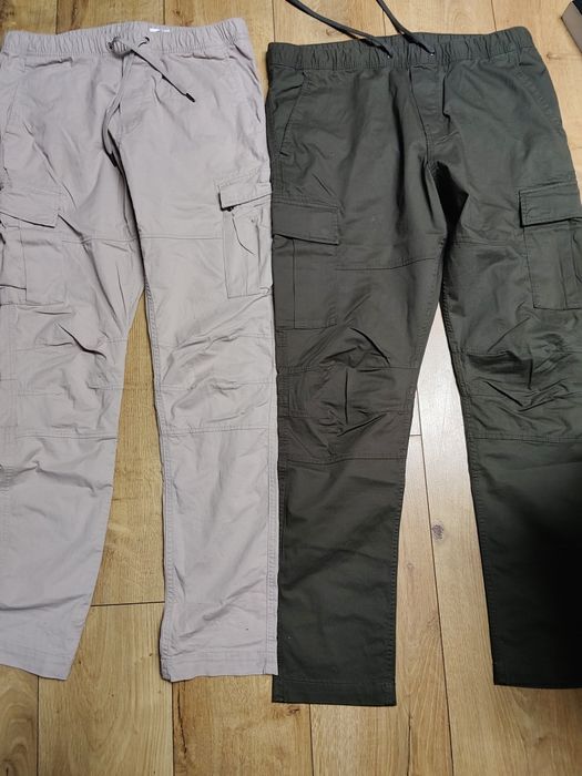 Dwie sztuki bojówek męskich H&M