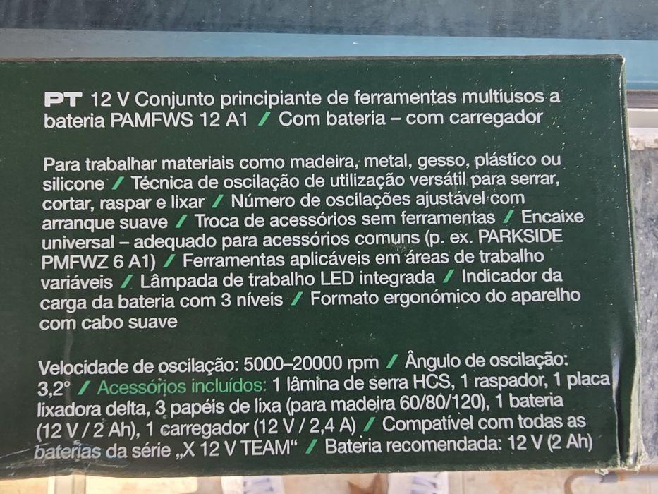 Multifunções 12V Parkside