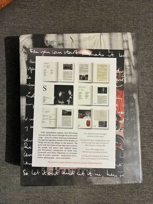 Livro Paul McCartney - The Lyrics