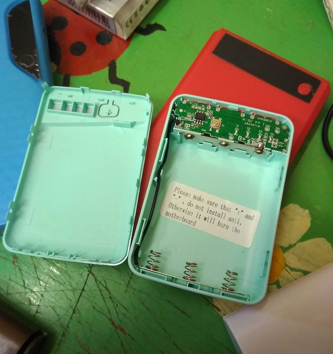 Потужний корпус для Повербанка PowerBank 18650, фонарик