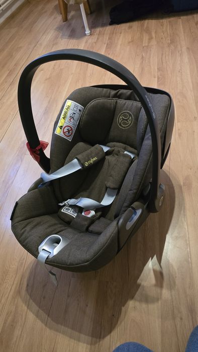 Fotelik Cybex Cloud Z i-Side z BAZĄ obrotową adaptery łupinka brązowy nosidełko