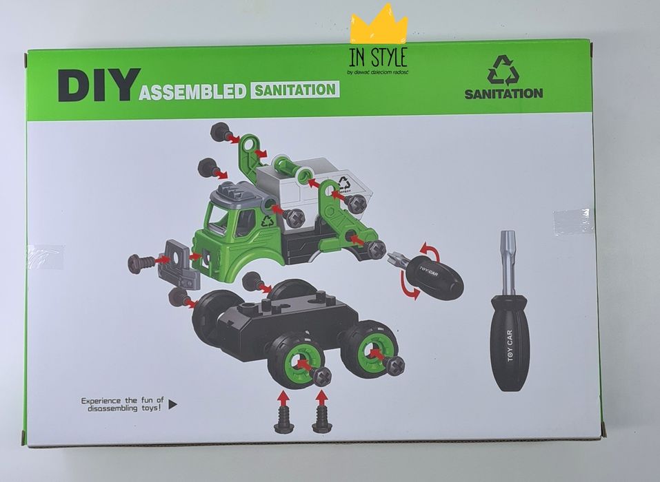 Zestaw samochodów do skręcania