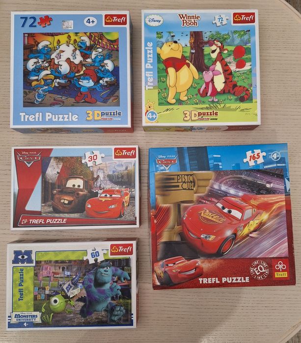 Пазли Trefl 30, 60, 72, 165 елементів