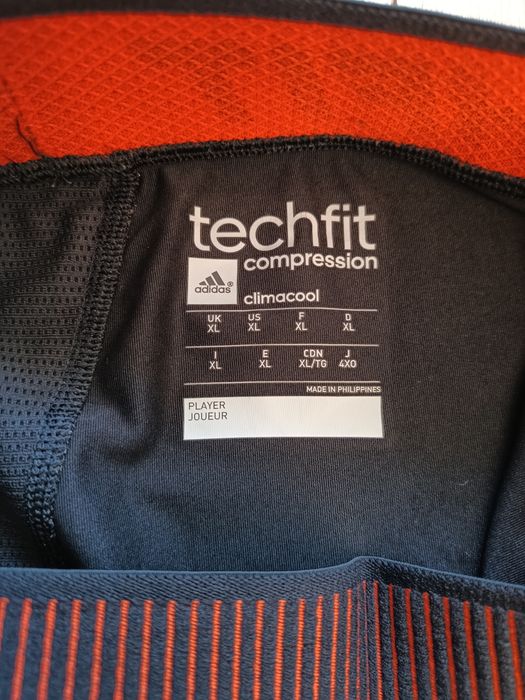 Legginsy kompresyjne męskie Adidas 3/4 techfit compression roz. XL