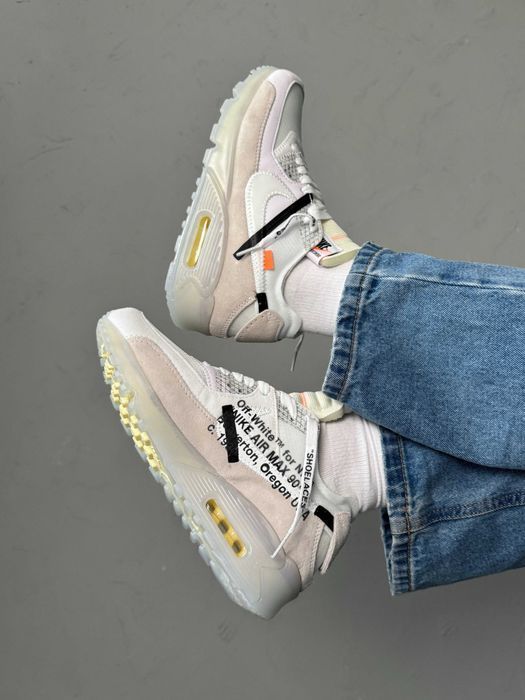 Чоловічі Кросівки Off-White x Nike Air Max 90 GPX White 45