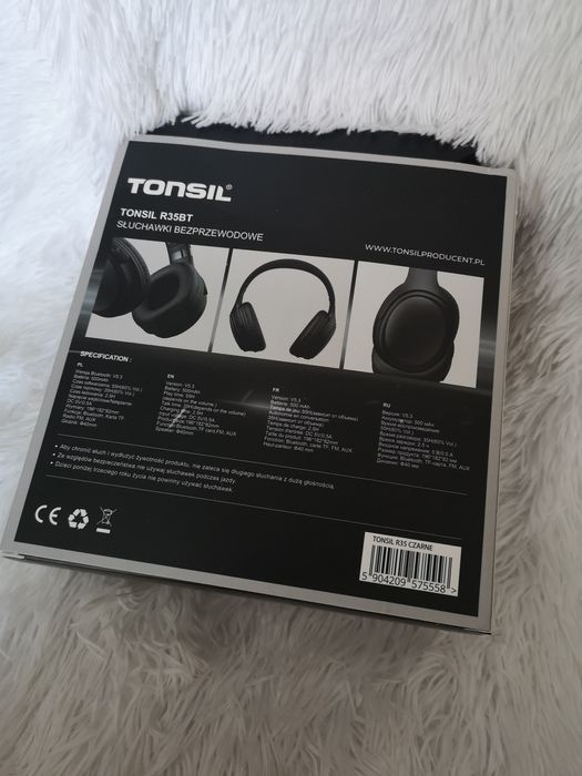 Bezprzewodowe słuchawki tonsil cześć r35bt