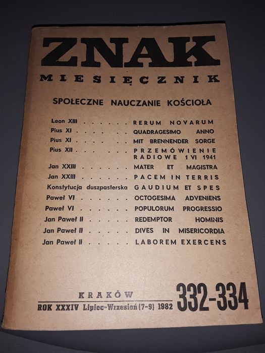 Znak miesięcznik społeczne nauczanie kościoła