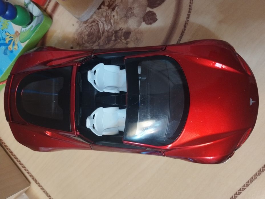 Металева машинка Автопром Tesla Roadster