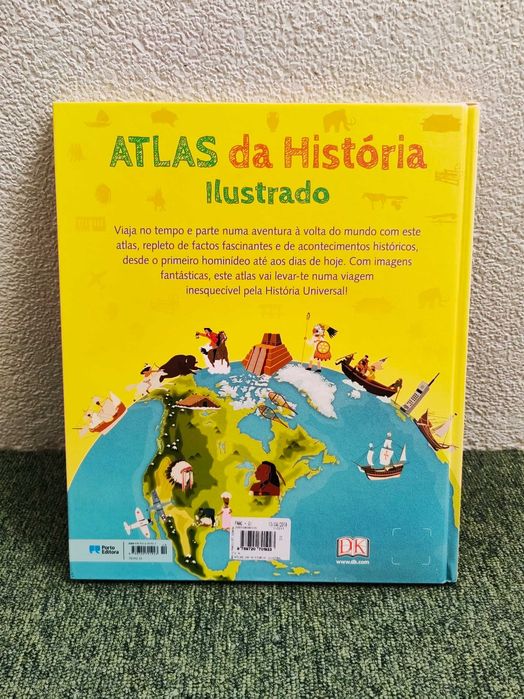 Livro "Atlas da História Ilustrado" da Porto Editora / DK