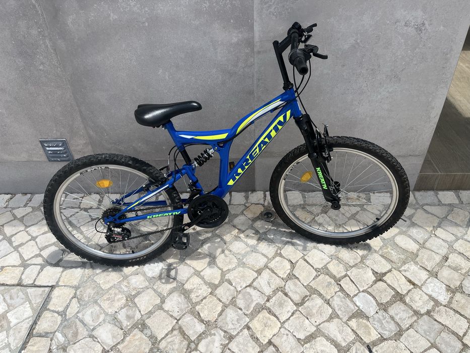 Bicicleta BTT Infantil Kreativ Roda 20” com Suspensão e Mudanças