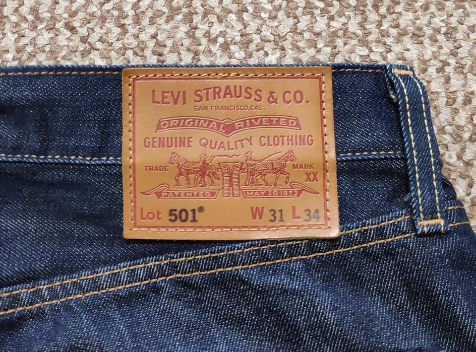 Levi's 501 premium W31 L34 джинси straight оригінал