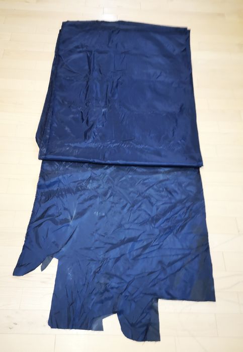 Тканина нейлонова цупка синя для пошиву курток 750х150см