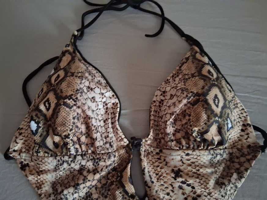 Fato de Banho Feminino Trikini Padrão Cobra