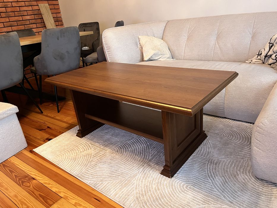 Brązowy stolik kawowy 130x65