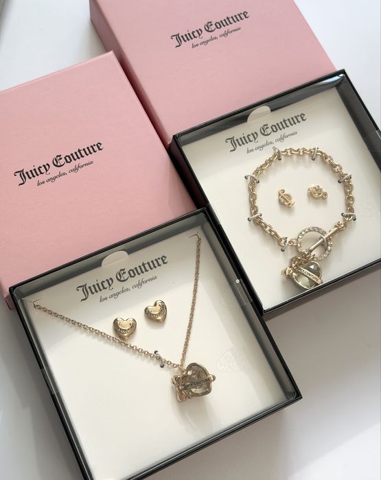 Подарунковий набір Juicy Couture новий оригінал, сережки, браслети