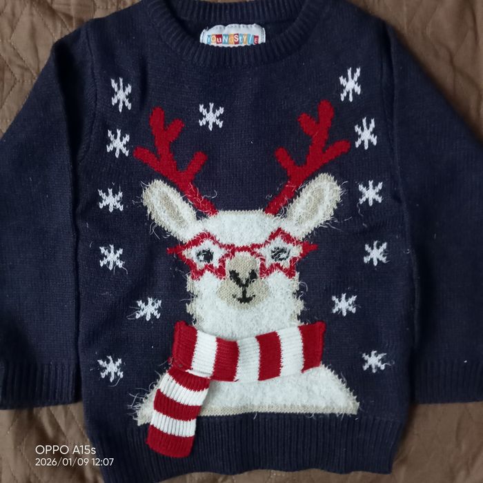 Sweter świąteczny chłopięcy 98/104