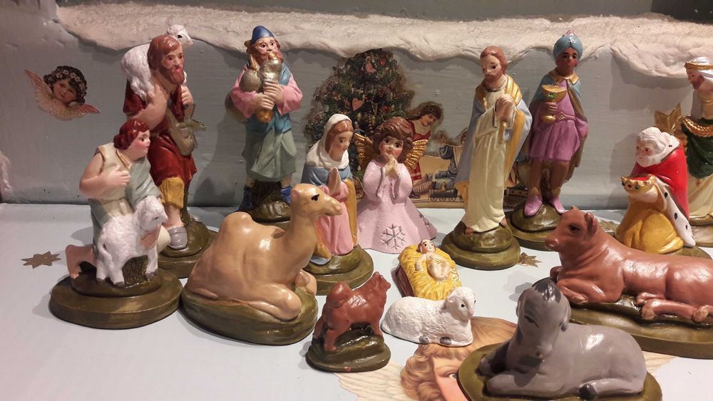 Figurki do szopki bożonarodzeniowej. 12 cm.