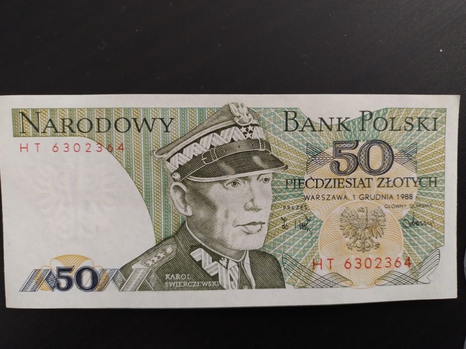 Banknot 50 złotych 1 grudnia 1988r