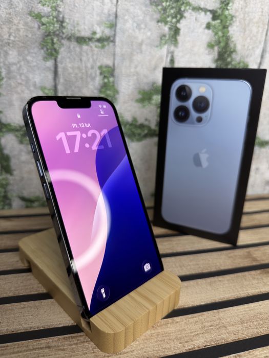 iPhone 13 Pro/Sierra Blue/100% Kondycji/Rewelacyjny Stan/Pełen Zestaw