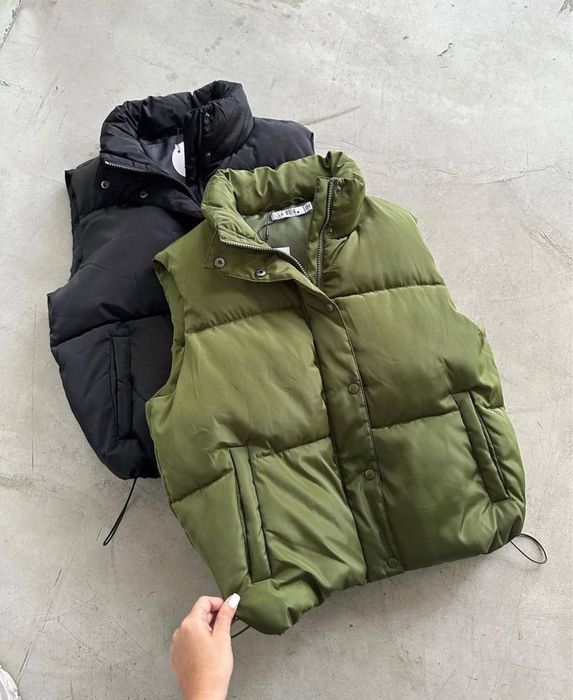 ‼️БЕЗКОШТОВНА ДОСТАВКА‼️Укорочена жіноча жилетка, дуда весіння жилетка