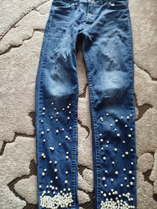 Джинси жіночі з перлинками