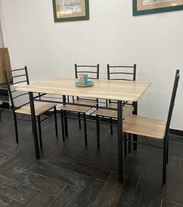 Mesa 4 caderas RESTAURANTES CAFÉS PARTICULAR envio gratis