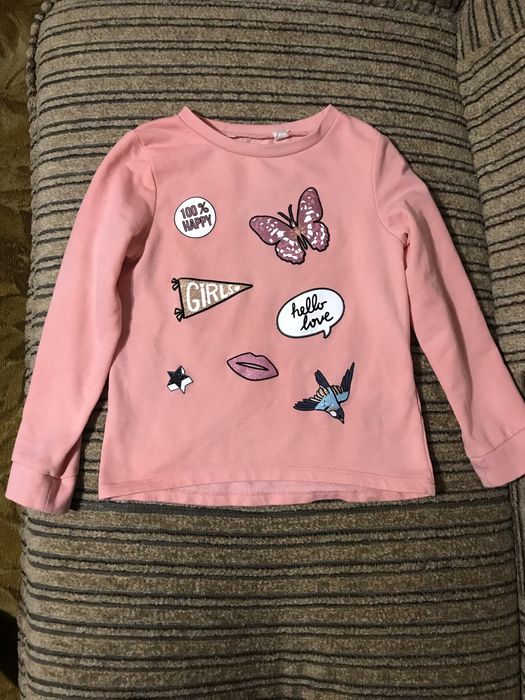 Кофта толстовка свитшот H&M 4-6Y 116 см.