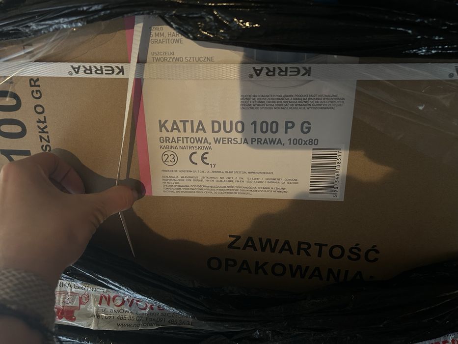 Kabina prysznicowa Katia 100x80 prawa z brodzikiem, prysznic