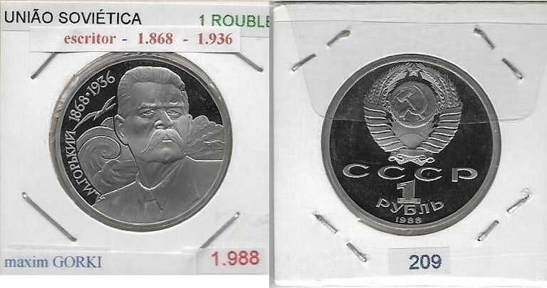 Rússia - - - "Personalidades Russas" - - - - - Moedas