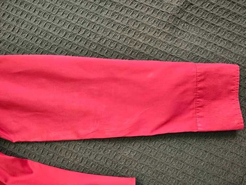 Klasyczna elegancka bluzka /koszula damska bordowa czerwona świąteczna