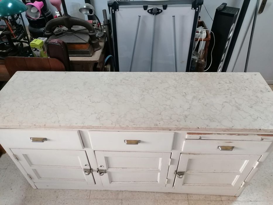 Bancada ilha antiga para cozinha