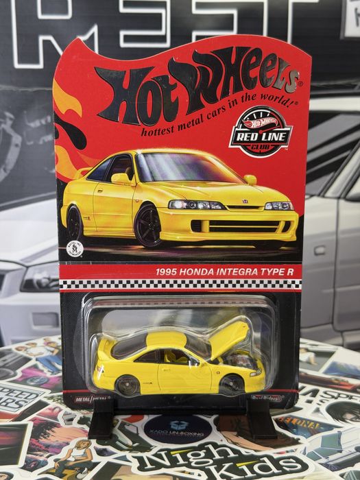 Hot Wheels - RLC - 1995 Honda Integra Type R (Yellow) - BOX 23