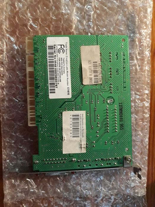 Placa de som Creative Sound Blaster CT4810 PCI 128, vintage