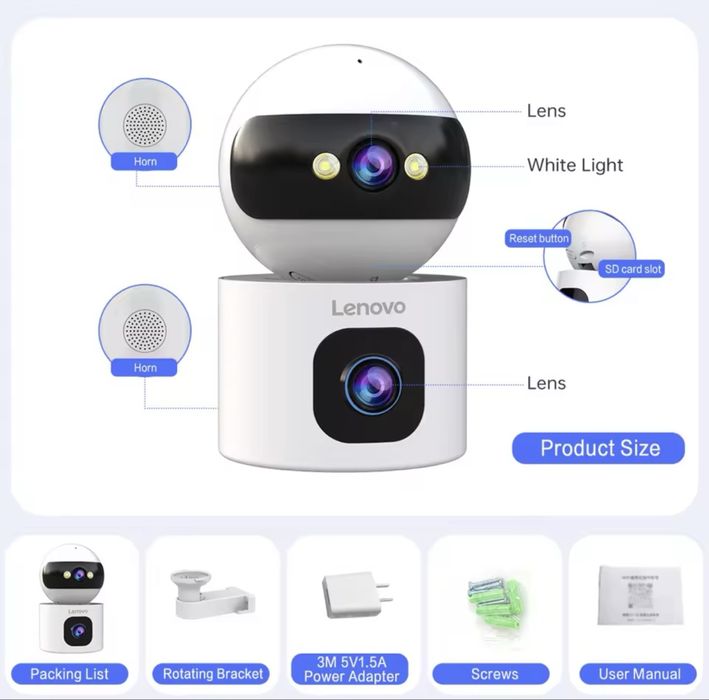 Camera de vigilancia Lenovo indoor