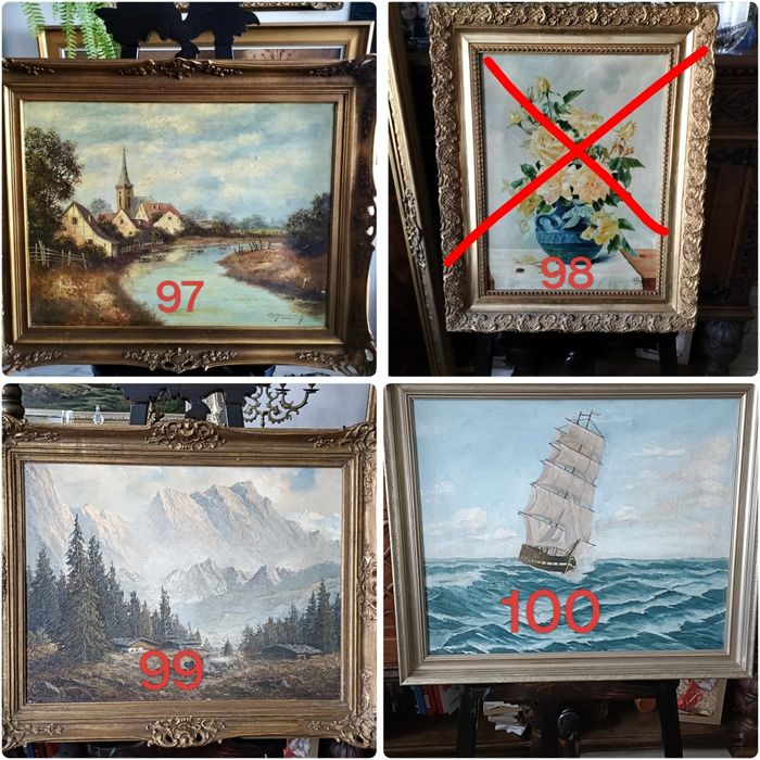 Pejzaż  portret martwa natura - obraz olejny