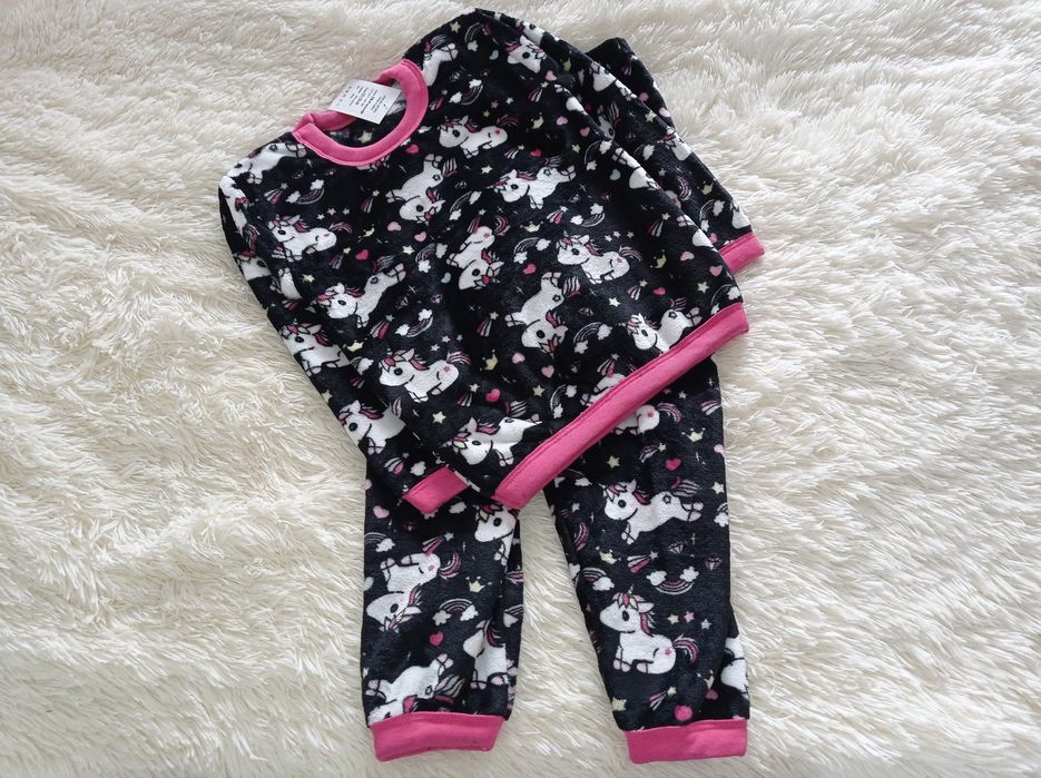 Дитяча махрова піжама для дівчинки, розмір 122-128