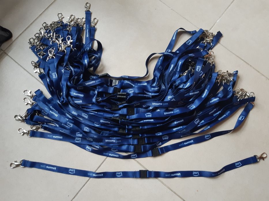 Porta chaves com fita Webbsummit