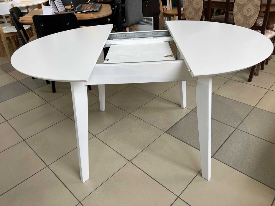 Стіл Марс Д100+40 кухонний круглий розкладний на кухню бук для кухні