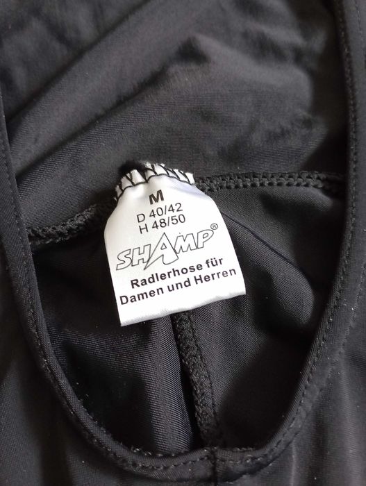 Spodenki rowerowe męskie na szelkach Shamp rozmiar M