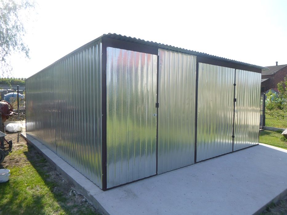 PROMOCJA PRODUCENTGaraż Blaszany Blaszak 3x5 na budowę Garaże  Budowa