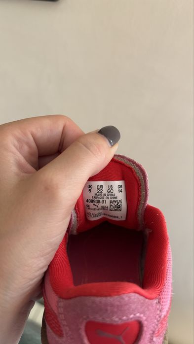 Кросівки кеди  Puma palermo Love рожеві 22 розмір
