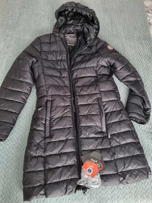 Nowa kurtka Canadian Peak Anguila rozmiar S/M pikowany płaszcz czarny