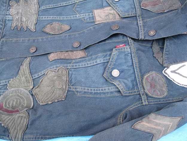nowa JEDYNA kurtka KATANA bluza LEVIS koszula S patches DIESEL jacket