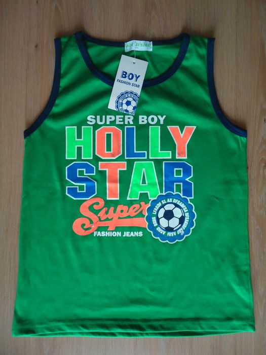 Фирменная новая красивая летняя майка на мальчика 8-9 лет 100% коттон