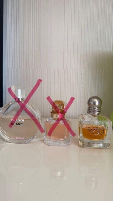 Парфуми Chanel Tendre, Mon guerlain, Emporio Armani